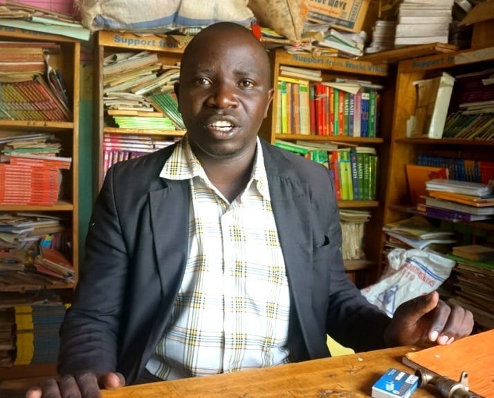 Moses Baryamutuha the headmaster Kyabigondo primary school. Photo by Davis Buyondo 2